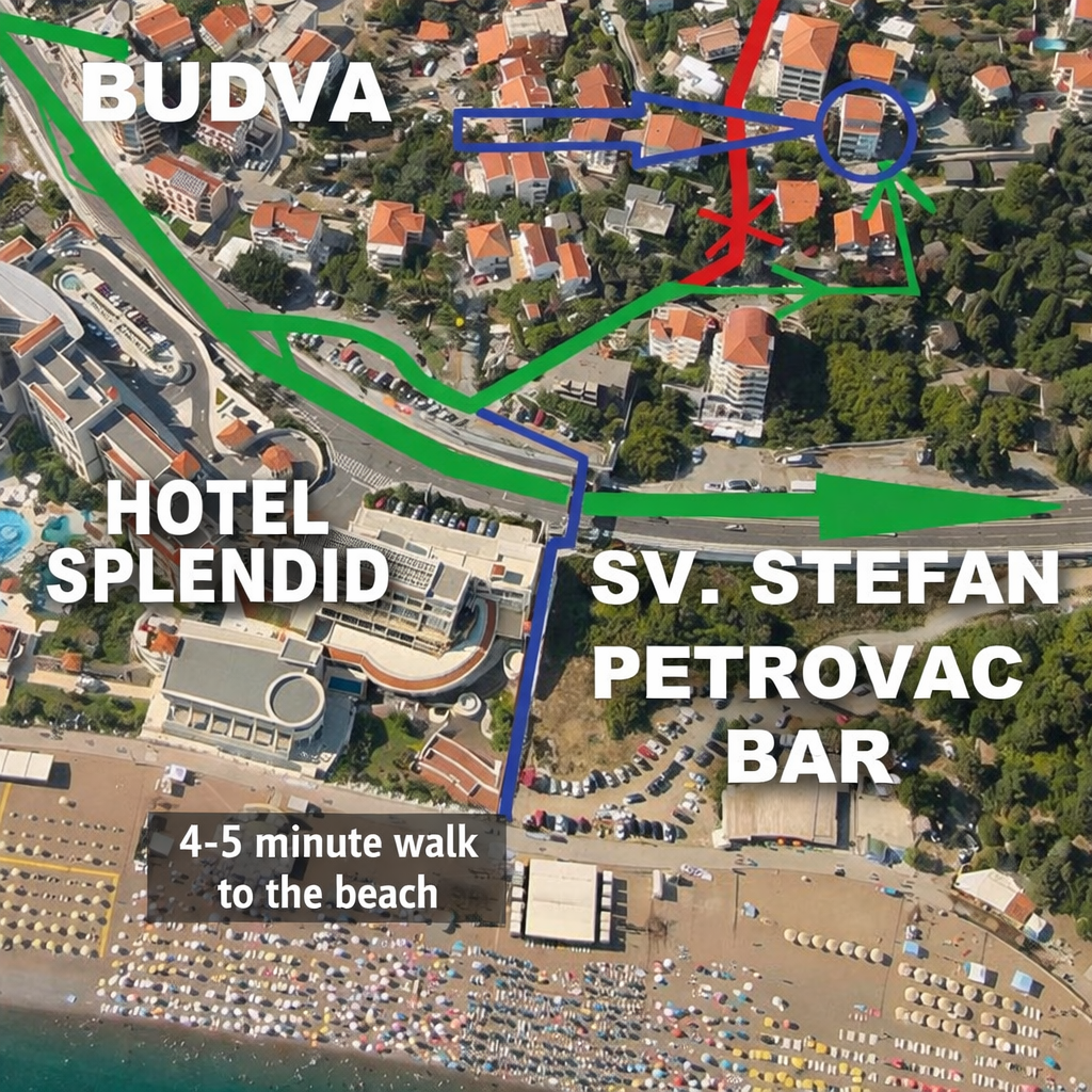 Apartmani Ivanović, Bečići